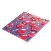 ピンクハートセラミックタイル タイル (側面)