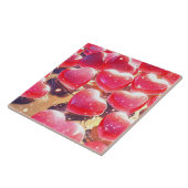 ピンクハートセラミックタイル タイル (側面)