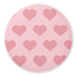 ピンクハートセラミックドアノブ セラミックノブ