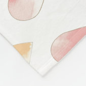 ピンクハートソフトフリースベビーブランケット フリースブランケット (角)