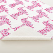 ピンクハートダックスント シェルパブランケット (3/4)