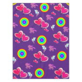 ピンクハートテーブルクロス テーブルクロス (正面)