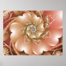 ピンクハートデザイン ポスター