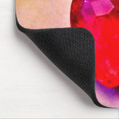 ピンクハートネックレス マウスパッド (コーナー)