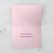 ピンクハートハッピーバレンタインデバレンタイン シーズンカード (内部)