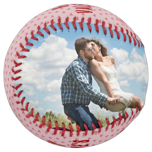 ピンクハートハッピーバレンタインデー2フォトボーイフレンド ソフトボール (正面左)