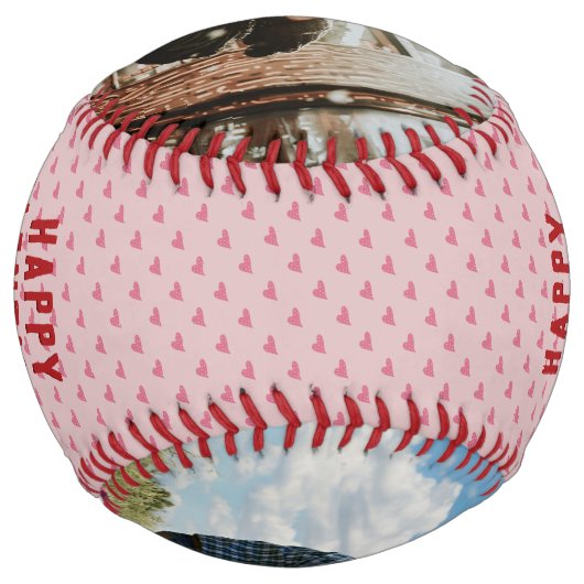 ピンクハートハッピーバレンタインデー2フォトボーイフレンド ソフトボール (裏面)