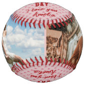 ピンクハートハッピーバレンタインデー2フォトボーイフレンド ソフトボール (正面)