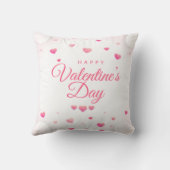 ピンクハートハッピーバレンタインデー クッション (裏面)