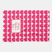 ピンクハートハッピーマザーズデイキッチンタオル キッチンタオル (横)