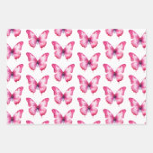 ピンクハートバルーン誕生日 ラッピングペーパーシート (正面3)