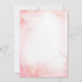 ピンクハートバレンタインデーベビーシャワー招待状 招待状 (裏面)