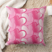 ピンクハートバレンタインデー枕 クッション (ブランケット)
