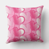 ピンクハートバレンタインデー枕 クッション (裏面)