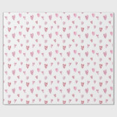 ピンクハートバレンタインデー ラッピングペーパー (フラット)