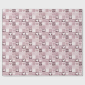 ピンクハートバレンタイン ラッピングペーパー (フラット)