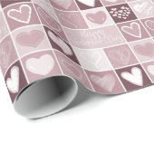ピンクハートバレンタイン ラッピングペーパー (ロールコーナー)