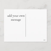 ピンクハートパターンバレンタインデー シーズンポストカード (裏面)