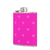 ピンクハートパターン フラスク (左)