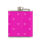 ピンクハートパターン フラスク (裏面)