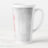 ピンクハートパーソナライズされたラテマグカップ カフェラテマグ (右)