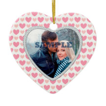 ピンクハートフェイクダイヤモンドバレンタイン写真テンプレート