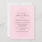 ピンクハートブライダルシャワー 招待状 (正面)