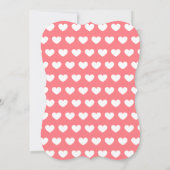 ピンクハートベビー誕生写真のお知らせ 案内状 (裏面)