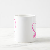 ピンクハートマグカップ 奥様用 コーヒーマグカップ (中央)