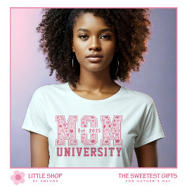 ピンクハートママ大学母の日 トライブレンドTシャツ