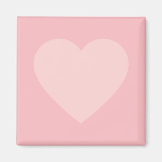 ピンクハートミニマルデザイン マグネット (正面)