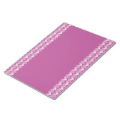 ピンクハートメモ帳 ノートパッド (アングル)