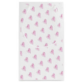 ピンクハートラブスウィートバレンタインズ結婚デイのベビー スモールペーパーバッグ (裏面)