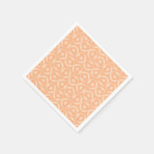 ピンクハートラブパターンバレンタイン スタンダードカクテルナプキン (角)