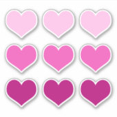 ピンクハートラブロマンスヴァレンティーンズデイセット シール (正面)