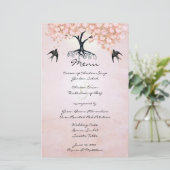 ピンクハートリーフ結婚ツリーのメニュー (スタンド正面)