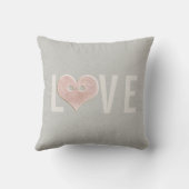 ピンクハート付きラブタイプ |装飾用クッション クッション (裏面)