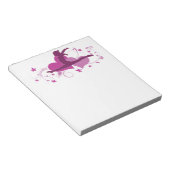 ピンクハート体操の飛躍 ノートパッド (アングル)