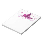 ピンクハート体操の飛躍 ノートパッド (回転)