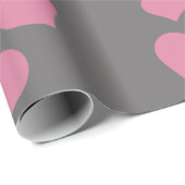ピンクハート包装紙 ラッピングペーパー (ロールコーナー)