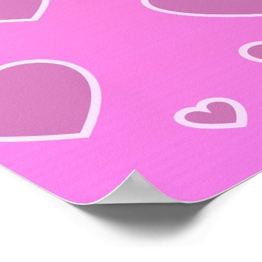 ピンクハート名門私立校風のの美学ポスター ポスター (角)