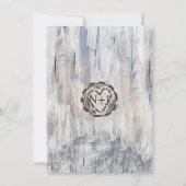 ピンクハート女性のカーボーイブーツブライダルシャワーありがとう 招待状 (裏面)