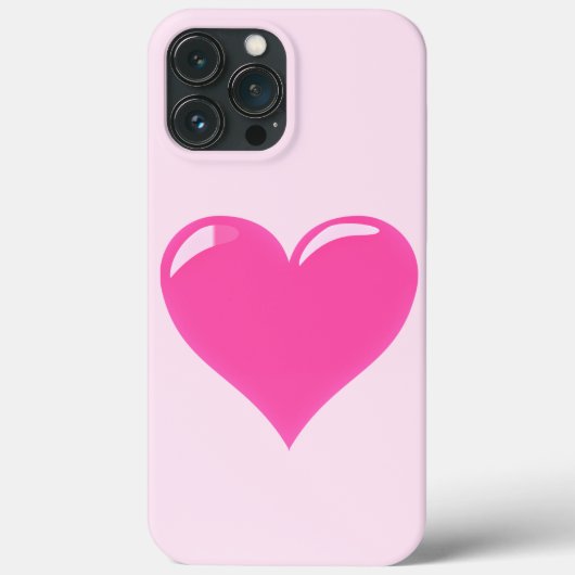 ピンクハート愛 Case-Mate iPhoneケース (裏面)