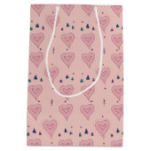 ピンクハート抱き枕 ミディアムペーパーバッグ (裏面)