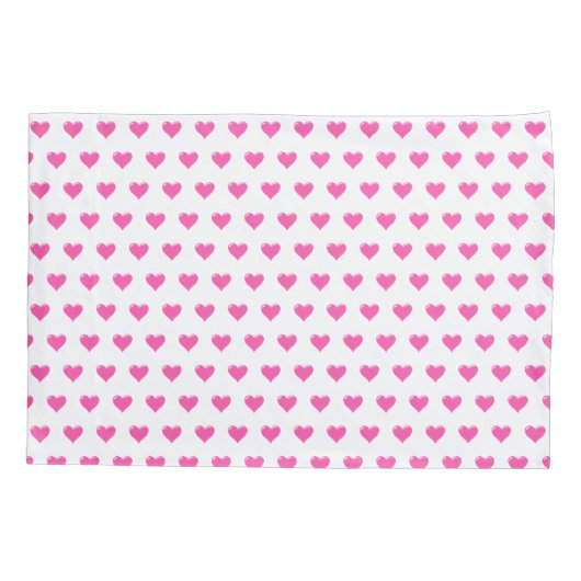 ピンクハート枕ケース 枕カバー (裏面)