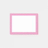 ピンクハート枠付きPost it Notes ポストイット (正面)
