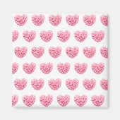 ピンクハート磁石 マグネット (正面)