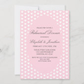 ピンクハート結婚ズのリハーサルディナー 招待状 (正面)