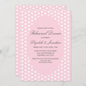 ピンクハート結婚ズのリハーサルディナー 招待状 (正面/裏面)