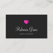 ピンクハート美しいサロンアポイントメントアラーム 予約カード (正面)